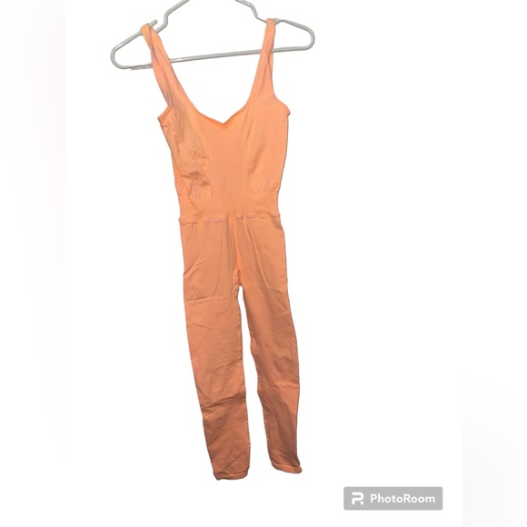 Free People Orange Jumpsuit - Picture 3 of 4